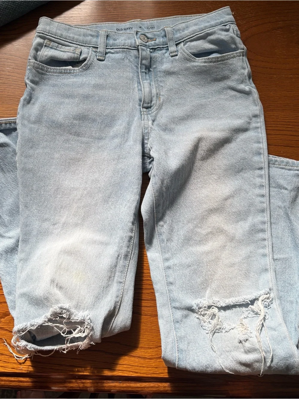 Old Navy Light Blue Distressed Kids' Jeans
